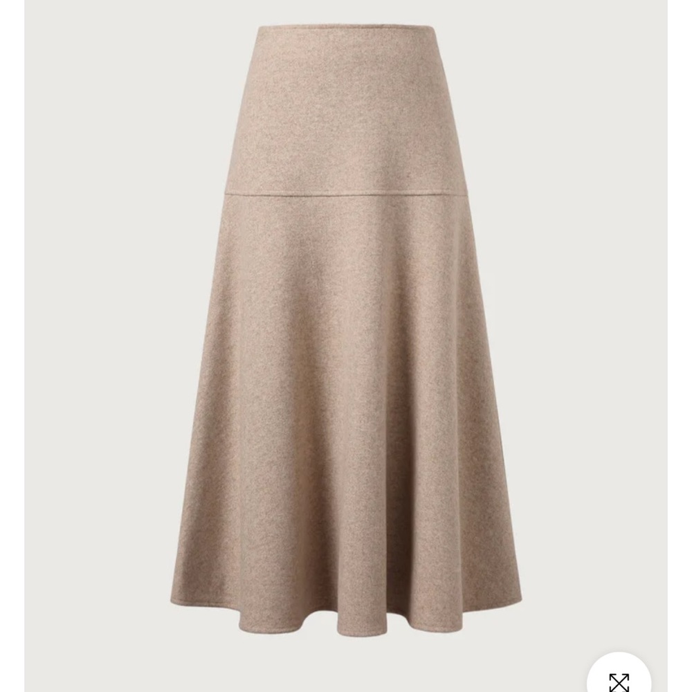 OGL Cashmere-like Flared Maxi Skirt